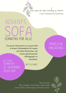 Sofa im Dezember